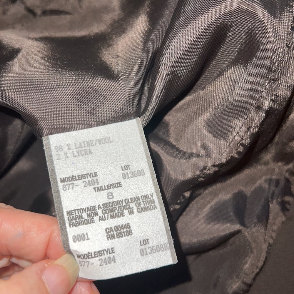 Louben brown wool jacket size 8 - Picture 11 of 11